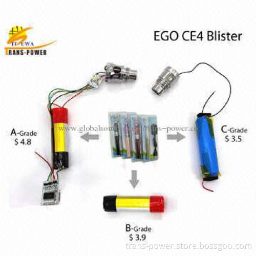 2014 Hot Selling Electronic Cigarette Double Starter Kit, eGo CE4, 1.6mL Liquid Capacity